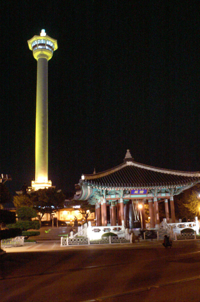 Busan Tower at night