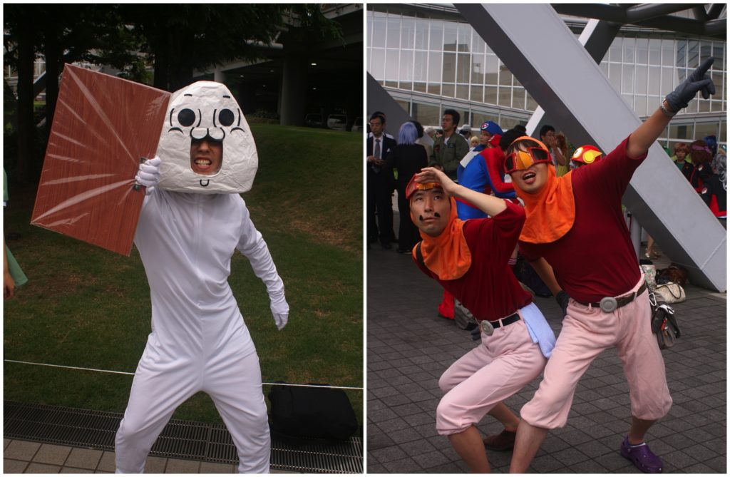 Various cosplayers