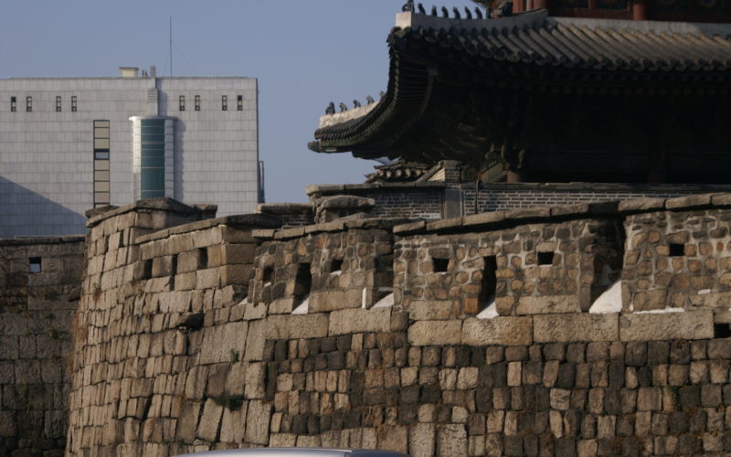 Dongdaemun gate walls