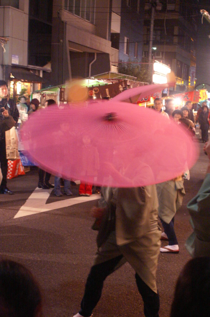 Twirling umbrella