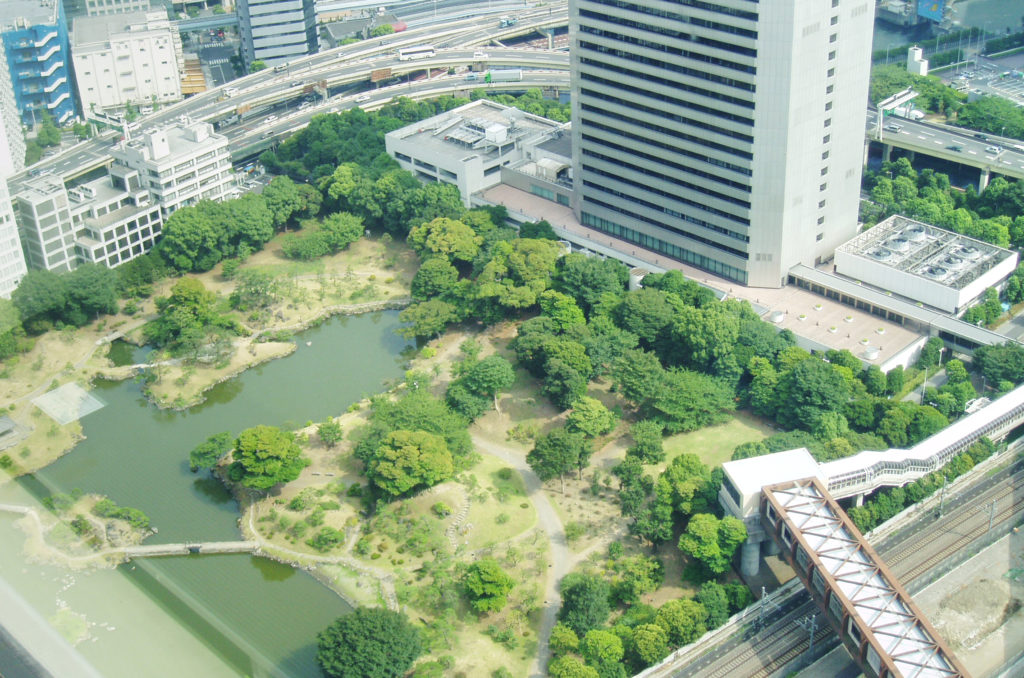 Looking at the garden from the World Trade Center