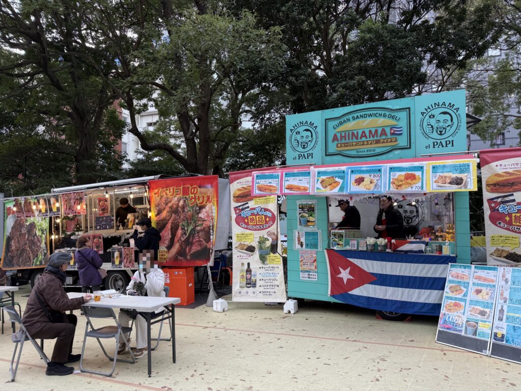 Food truck at Ueno Christmas Market