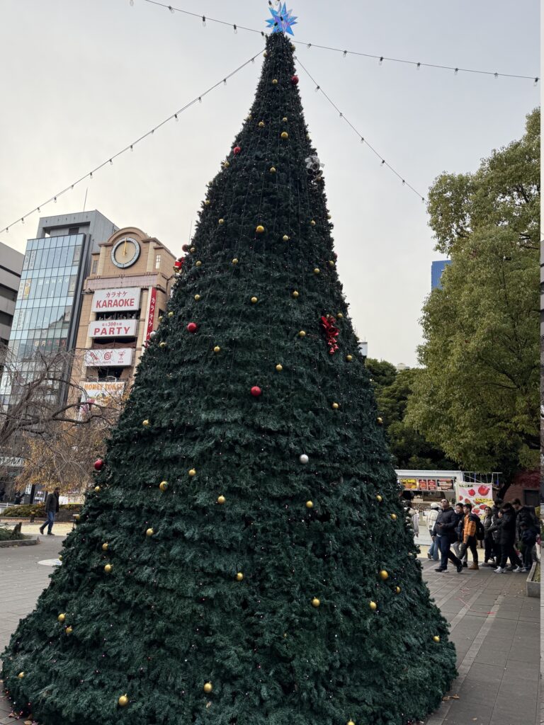 Christmas tree in Ueno