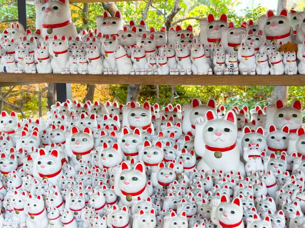 Maneki Neko at Gotokuji Temple