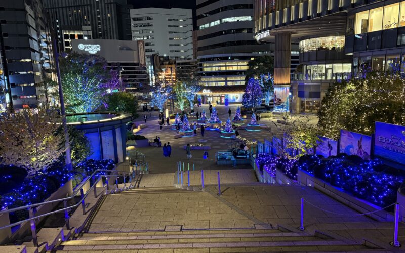 Hibiya Step Square illuminated